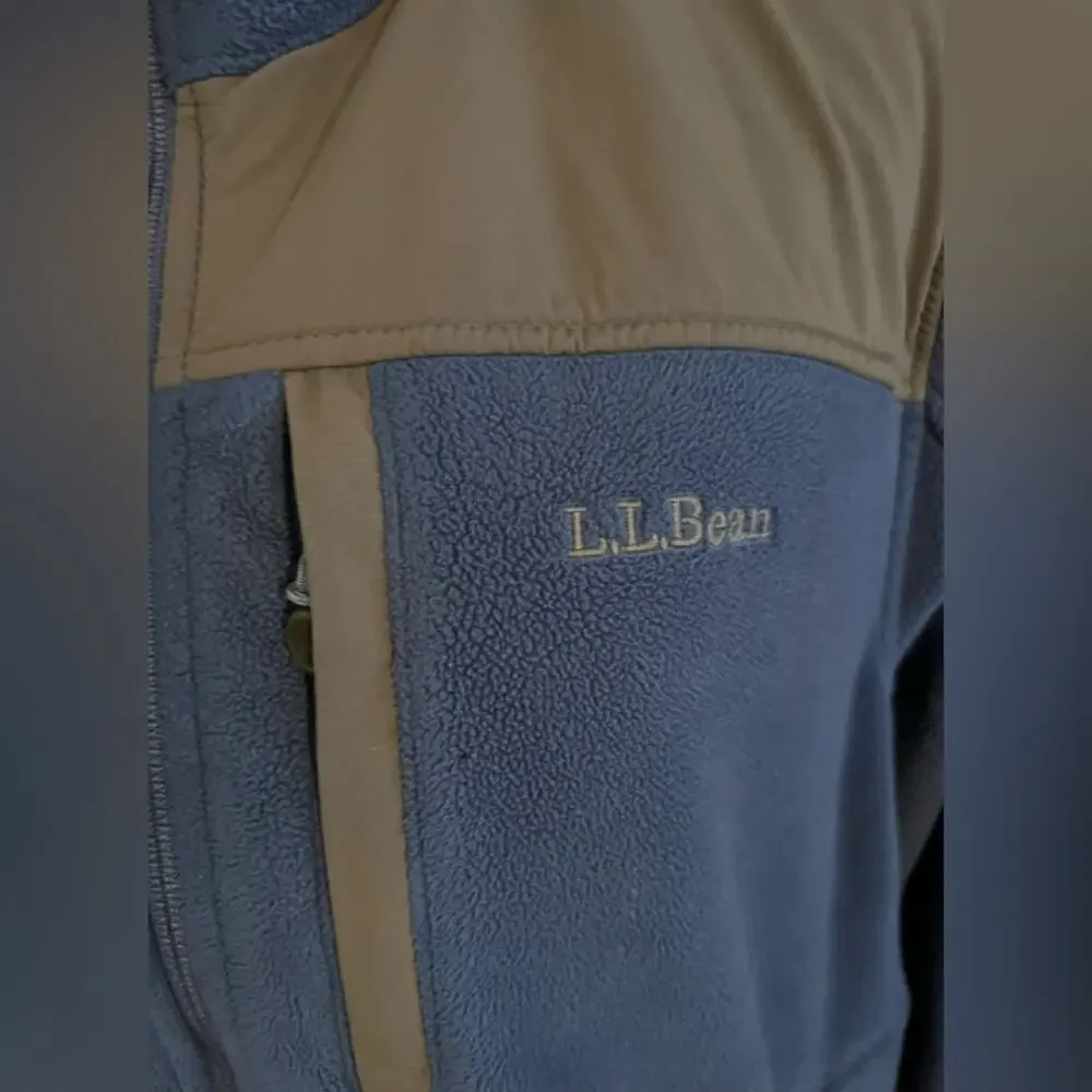 LL BEAN MENS FULL ZIP FLEECE JACKET SIZE XL MINT